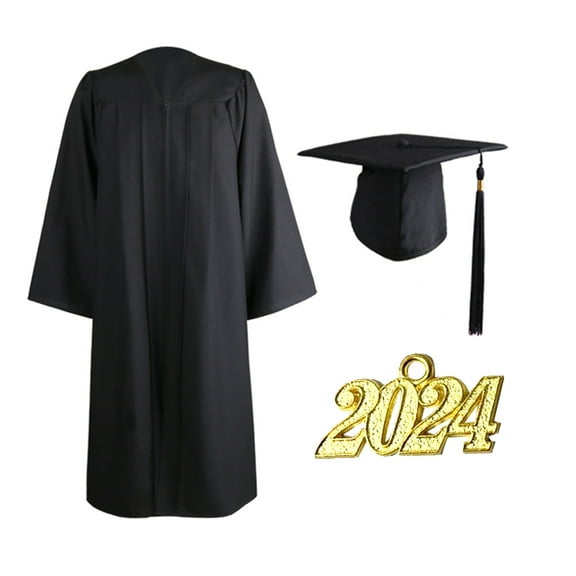 DRAFIDEEP Graduation Gown Plain Fabric 1 Set 54X17X0.04in
