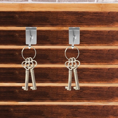 HEATSHAKING 20Pcs Slatwall Hooks Silver Iron Display Hold Items Retail Store Home Usage 1.9x1.2x0.8in