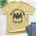 thumbnail image 2 of Kids Majestic Flying Flap Flap Bat Shirt, Youth Kids Boy Girl T-Shirt, Funny Halloween T-shirt, Bat Graphic Tee, Yellow, Medium, 2 of 4