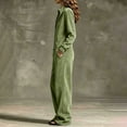thumbnail image 4 of Wenini Women's Loose Stand Collar Long Sleeve Jumpsuit Front Zipper Wide Leg Jumpsuit with Pockets 2026 Trendy Casual Lounge Clothing, 4 of 7