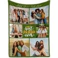 thumbnail image 4 of Personalized Blanket Best Friend Ever Custom Blanket with 6 Pictures Customize Memorial Blanket Super Soft Cozy for Birthday for Birthday Christmas, 60"x80", 4 of 5
