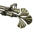 thumbnail image 2 of InStyleDesign  Luck Adjustable Antique Brass Double Curtain Rod 48 to 84 inch, 2 of 2