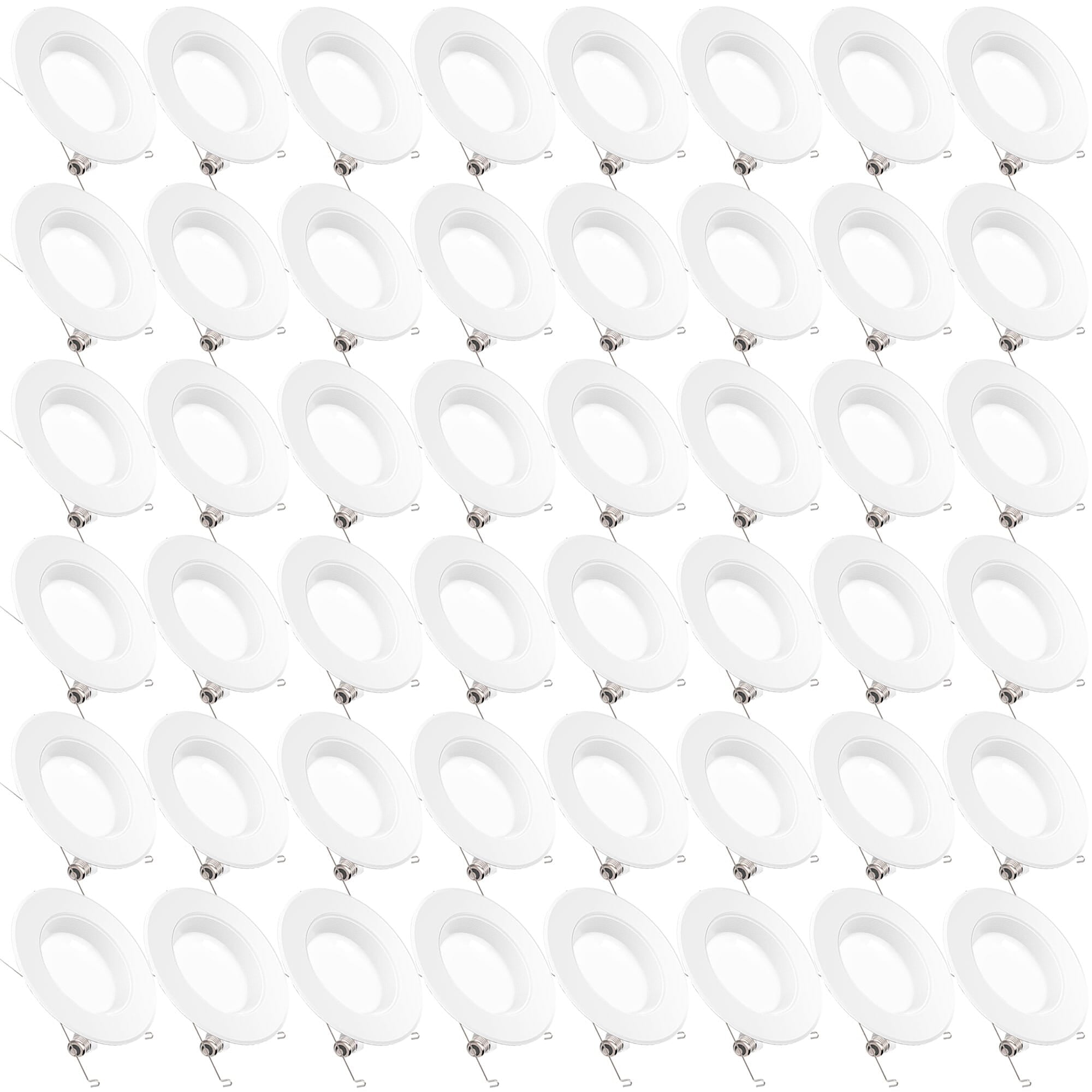 Sunco Lighting 48 Pack 5 6 Inch Led Recessed Downlight Baffle Trim Dimmable 13w 75w 5000k Daylight 965 Lm Damp Rated Simple Retrofit Installation Ul Energy Star Walmart Com Walmart Com
