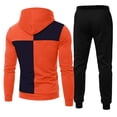 thumbnail image 5 of Urbanix Sweat Suits for Men 2 Piece Casual Relaxed Fit Drawstring Hoodies Sweater with Pockets & Funky Cozy Breathable Stretch Trousers Cyan XL, 5 of 6