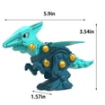thumbnail image 3 of WLOELOEW Bule Children Hands-On Assembly Deformation Dinosaur Boy Toy Dinosaur Disassembly Model, 3 of 7