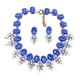 thumbnail image 4 of Conjunto de collar y pendientes para boda, joyería nupcial, aleación, acrílico, accesorios de vestir Azul, 4 of 9