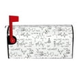 thumbnail image 2 of Lsque Chemical Formulas Mailbox Cover Standard Size ,Magnetic Mailbox Covers Post Wraps Letter Box Cover -21x18 in, 2 of 9