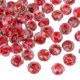 thumbnail image 1 of Uxcell 8mm Cuentas de vidrio en forma de flor, 70Pcs cuentas redondas facetadas de arena dorada sueltas para hacer joyería, collares, pulseras, manualidades DIY, Rojo, 1 of 5
