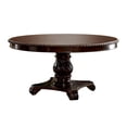 thumbnail image 2 of Furniture of America Ramsaran 7 Piece Round Wood Dining Set in Brown Cherry, 2 of 12