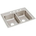 thumbnail image 2 of Elkay LR29224 Elkay Lustertone Stainless Steel 29" x 22" x 7-5/8", Equal Double Bowl Top Mount Sink, 2 of 2
