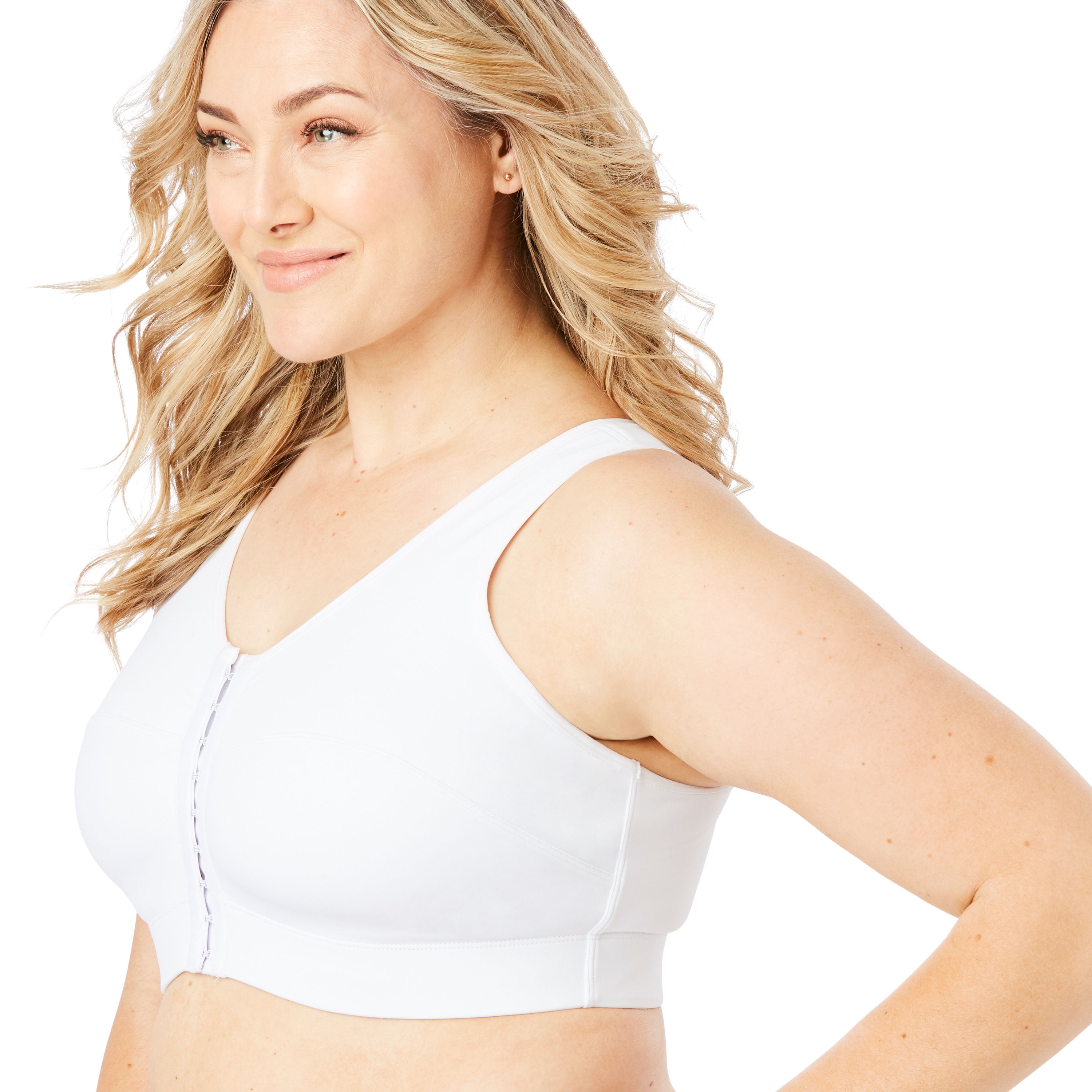 Comfort Choice Wirefree Bra White Size Choice Soft Cup Full Coverage