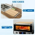 thumbnail image 5 of Washer and Dryer Top Protector Mat 16" x 12", 2Pack - Non-Slip, Quick Drying Rubber Washing Machine Top Cover Pad for Home Kitchen Laundry Room, Wood Grain, 5 of 6