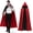 Hooded Cape Cloak-140cm, variant on Joyfy Unisex Vampire Cape for Adults - Vampire Costume Reversible Hooded Cloak with Tattoo Scar for Halloween Dracula Party 140 CM