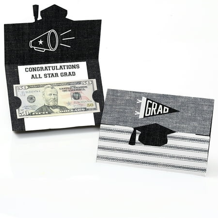 Star Card Holder - All Star Grad - Graduation Party Money Holder Cards - Set of 8