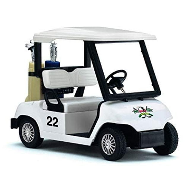 KiNSFUN Golf Cart 4½ Die Cast Metal Model Pullback Action Toy