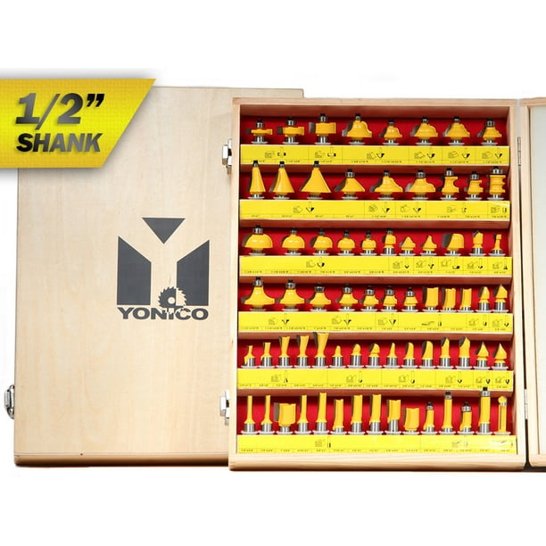 70 Bits Professional Quality Router Bit Set Carbide 1/2" Shank