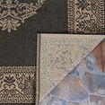 thumbnail image 5 of Couristan 2.25' x 7.75' Medallion Rectangular Area Throw Rug Runner - Black and Brown, 5 of 10