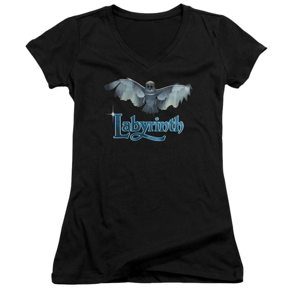Labyrinth Title Sequence Junior Women's T-Shirt V-Neck Black