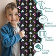 thumbnail image 3 of Blackout Kids Curtains,Black Cartoon Unicorn Lightning Pattern Childrens Insulated Curtains Set Of 2,Bedroom Essentials,Toddler Room Decor 52"x84", 3 of 5