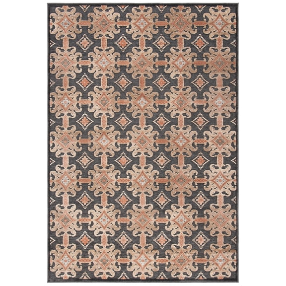 SAFAVIEH Paradise Jamison Geometric Area Rug, Soft Anthracite, 5'3" x 7'6"