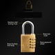 thumbnail image 2 of sweethay Cerradura de combinación candado de seguridad de latón macizo impermeable resistente al desgaste cajón Hardware almacén puerta Type3 NO3, 2 of 6