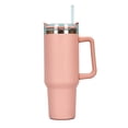 thumbnail image 2 of 40 oz Tumbler with Handle and Straw Stainless Steel Tumbler with Lid, Reusable vacuums Insulated Cup for Water Iced Tea Coffee, 2 of 5