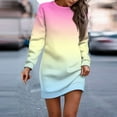 Dabozhi Vestido On Sale! Women Midi Hoodie Dress Long Sleeve Breathable