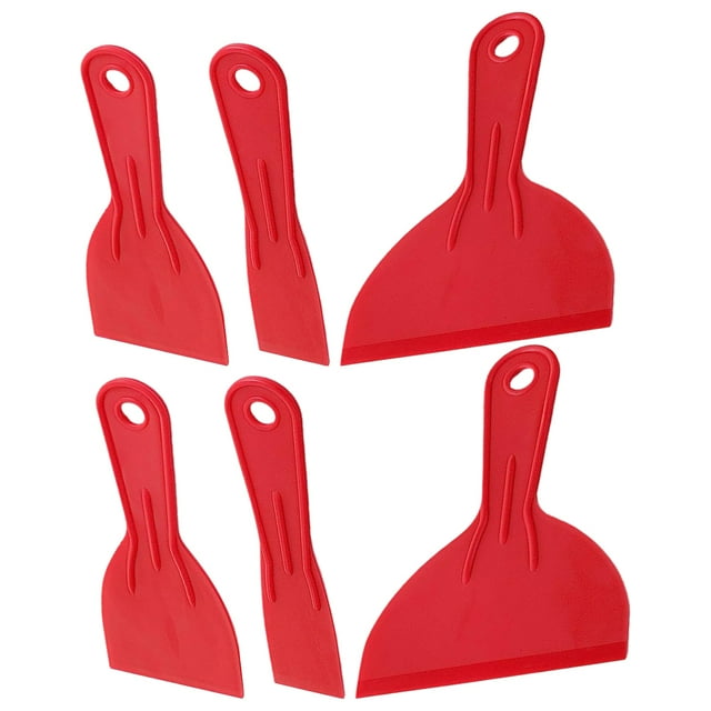 2 Sets of Cleaning Scraper Plastic Scraper Putty Spatula Kitchen Gadget Kitchen Cleaning Scraper