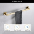 thumbnail image 5 of 5 Pieces Bathroom Hardware Accessories Set Towel Bar Set Wall Mounted,Stainless Steel, 5 of 7