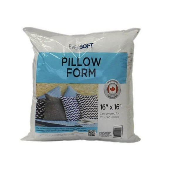 Forme pour coussin Eversoft de 16 po Insert de coussin 16po x 16po