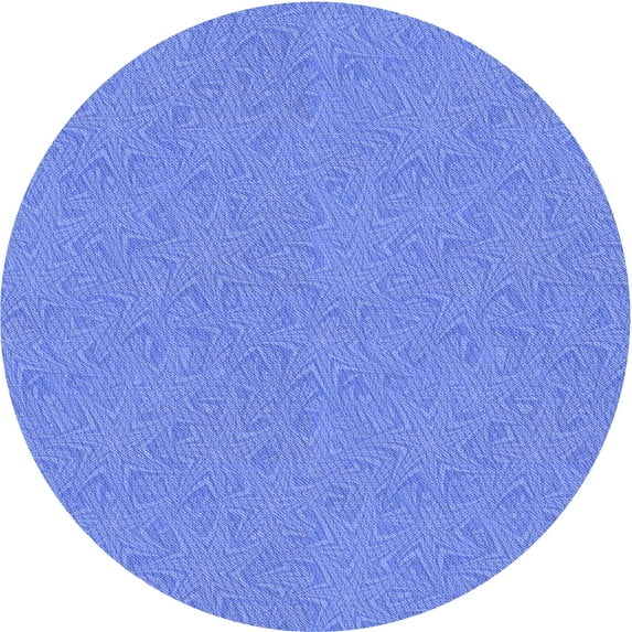 Ahgly Company Indoor Round Patterned Sky Blue Dress Blue Area Rugs, 5' Round