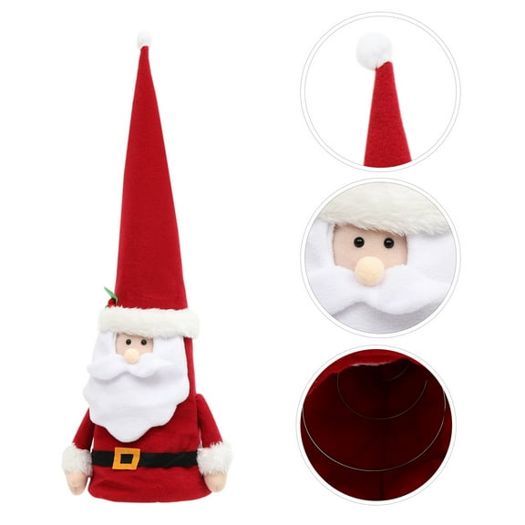 OULII Tree Decorations Christmas Tree Topper Red Cloth 1Set for Home