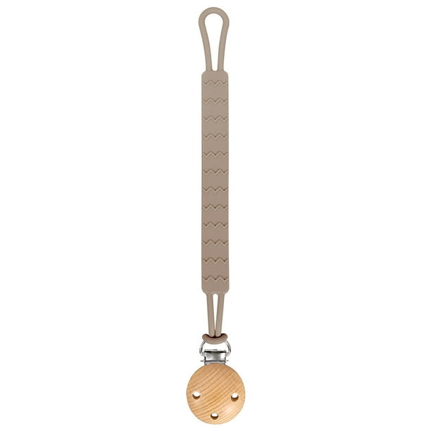 Cadena anticaída para chupete de bebé, juguete de goma para dientes para niños, cadena anticaída, cadena para chupete integrada de silicona de grado alimenticio