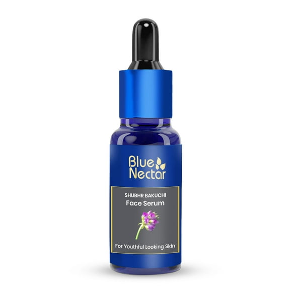Sérum facial Blue Nectar Bakuchiol con aceite de Babchi, 30 ml, 10 hierbas