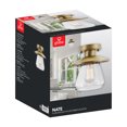 thumbnail image 2 of Globe Electric Nate 1-Light Brass Semi-Flush Mount, 65987, 2 of 3