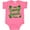 Hot Pink, variant on Inktastic Sassy Lassy with Green 4 Leaf Clovers Boys or Girls Baby Bodysuit