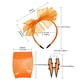 thumbnail image 4 of Guardurnaity 1 Juego de aros para el pelo, lazo de encaje, pendientes coloridos con relámpagos, diseño de ganchos para las orejas, aspecto Ropa, zapatos y accesorios Miscelánea Naranja, 4 of 6