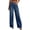 Bluing, variant on PRETTYGARDEN Wide Leg Jeans for Women Trendy High Waisted Stretchy Baggy Raw Hem Denim Palazzo Pants with Pockets