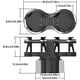 thumbnail image 2 of Portavasos multifuncional 2 en 1 para coche, adaptador de extensión para portavasos de coche, portavasos de doble orificio con base ajustable W120011, 2 of 5