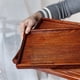 thumbnail image 3 of GOOHOCHY Escritorio rectangular de madera, cama, soporte para computadora portátil, mesa sencilla, bandeja para servir desayuno, 3 of 8