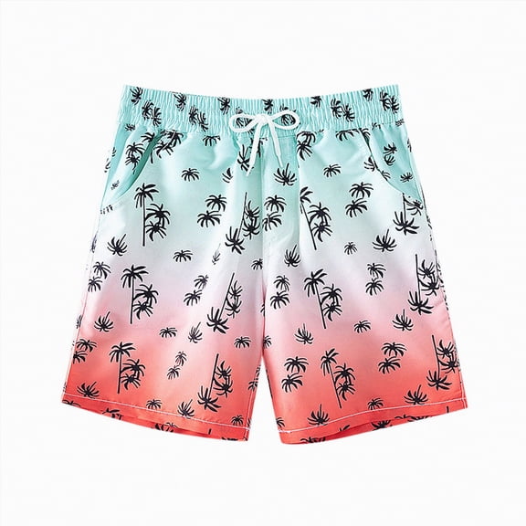 TOWED22 Boys Swim Trunks Toddler Swim Shorts Quick Dry Comfort Bathing Suit Sun Protection Swimwear with Pockets 2-16 Years Pink,9-10 Y