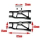 thumbnail image 4 of Brazo de suspensión trasero inferior de metal para coche Zd 1/10 Rc, plata Afortunado Sencillez, 4 of 5