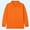Orange, variant on NAISIBABY Boys Girls Polo Shirt 10 T, Solid Color Lapel Collar Long Sleeve Casual School Uniform Tops Blue(2-15T)