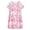 Multi-colored Face, variant on Teen/Little Girls Nightgown – Summer Short Sleeves Sleepwear Trendy Tie Dye Spiral Nightdress Pajama Size 10