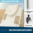 thumbnail image 6 of Ostrich Chaise Lounge, Facedown Beach Camping Pool Tanning Chair, White, 6 of 7
