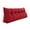 Red, variant on WOWMAX Large Bolster Triangular Reading Backrest Positioning Support Wedge Pillow Headboard for Day Bed Bunk Bed RV/Trailer with Removable Cover Corduroy California King