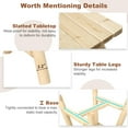 thumbnail image 7 of HOMEDIARY Wooden Adirondack Log Side Table, Cedar Wood Outdoor Square End Table w/Slatted Tabletop, Oversize 19.5” Indoor Outdoor Patio Side Coffee Table for Garden Patio Backyard Porch, Natural, 7 of 7