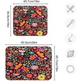 thumbnail image 3 of Colorful Flower Spring Dish Drying Mat 16x18 Absorbent Daisy Floral Dishes Pad Dish Drainer Mat Protector for Kitchen Fast Dry, 3 of 6