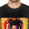 thumbnail image 3 of Jean Michel Basquiat Men's T-Shirts Crewneck Short-Sleeve Tops Stylish Custom Tees Shirts, 3 of 5