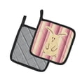 thumbnail image 2 of Rabbit on Stripes Pair of Pot Holders, 2 of 3